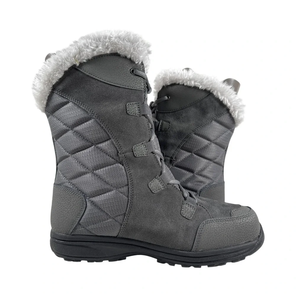 Columbia Winter Boot‎ Ice Maiden II Womens 10 Waterproof Insulated Shale Gray
